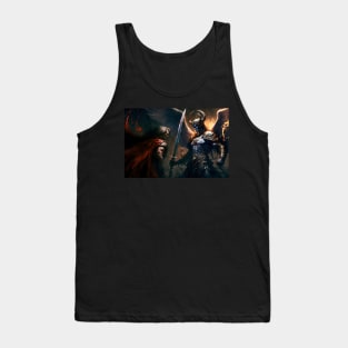 Battle between archangel Michael and Satan Tank Top